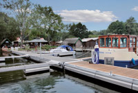 [Translate to Französisch:] KUHNLE-TOURS Hausboot liegt bei Damerow