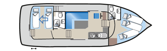 Bateau-maison Aquino 1190 plan d'étage Bateau-maison Aquino 1190 plan d'étage